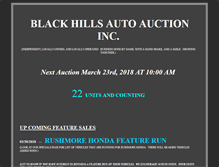 Tablet Screenshot of blackhillsautoauctioninc.com